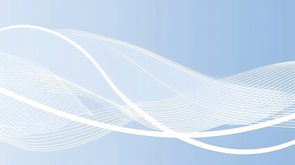 Minimalistic Abstract Wave and Grid Background in Light Blue