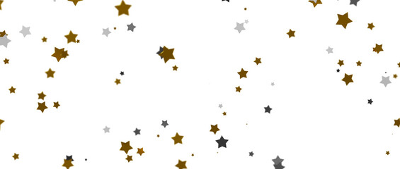 Descendant Christmas Constellations: Mind-Blowing 3D Illustration of Falling Festive Star Patterns