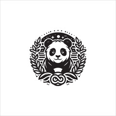 panda, cat, tiger cute design art vector file.