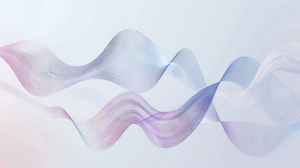 Minimalist Wavy Line Art Background