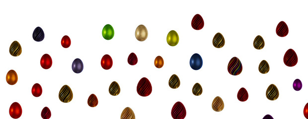 Vintage colorful easter eggs