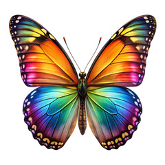 Obraz premium butterfly 3d PNG image vibrant and realistic