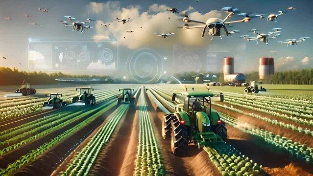 Integration of drones and tractors boosts efficiency in smart farming operations