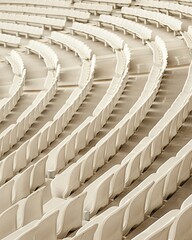 Fototapeta premium rows of seats in a stadium
