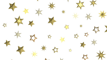 Starlit Christmas Plummet: Spectacular 3D Illustration Showcasing Descending Holiday Star Clusters