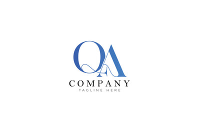 QA logo, Branding logo, Letter logo, Clothing logo