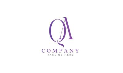 QA logo, Branding logo, Letter logo, Clothing logo