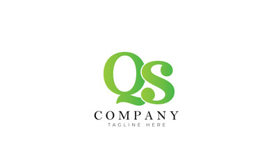 QS logo, Branding logo, Letter logo, Clothing logo