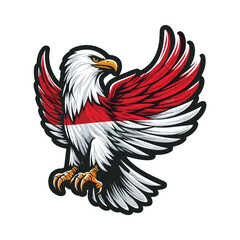 indonesia independence day doodle line drawing vector illustration