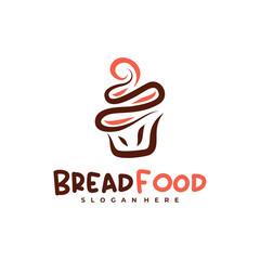Bread Food logo vector template, Creative Bread logo design concepts