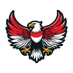 Obraz premium indonesia independence day doodle line drawing vector illustration