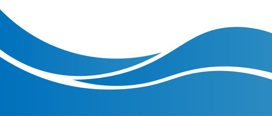Modern blue banner background design and graphic banner pattern background template with dynamic wave shapes	
