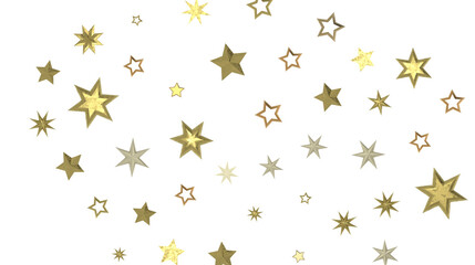 Starry Christmas Cascade: Radiant 3D Illustration Showcasing Falling Holiday Starlight Streams