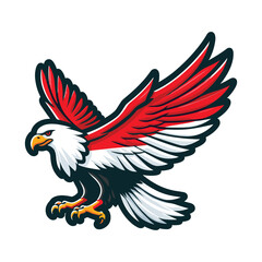 Obraz premium indonesia independence day doodle line drawing vector illustration