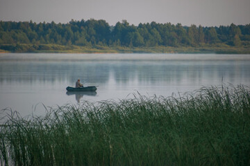 canoe on lake