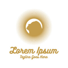 Fototapeta premium Beauty Pretty Sun Goddess for Makeup Cosmetic Spa Yoga Vector