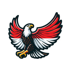 Obraz premium indonesia independence day doodle line drawing vector illustration