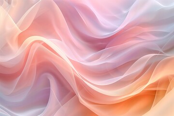 Obraz premium Gentle Flowing Lines in Pastel Hues