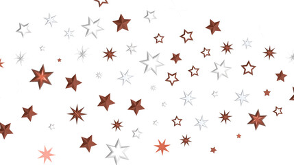 Plummeting Christmas Sparkles: Captivating 3D Illustration of Descending Holiday Star Glitters