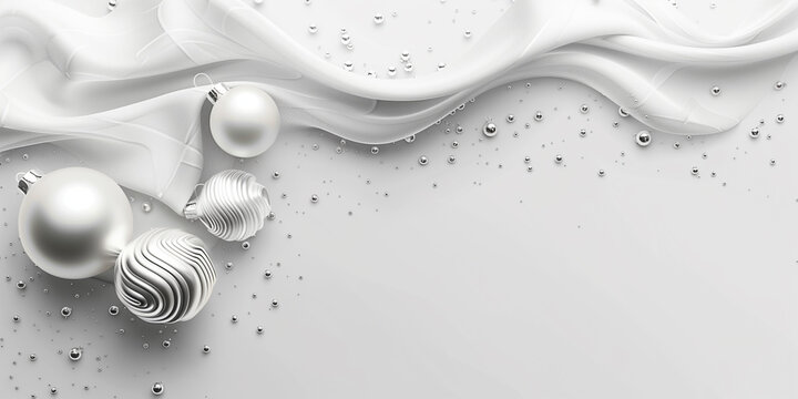 Christmas, new year luxury template with place for text. Social media post, banner, header, email, cover, flyer brochure, invitation, greeting card. Trendy elegant modern design. Generative Ai content