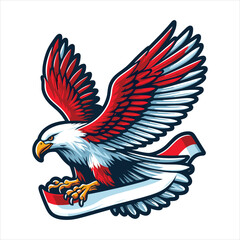 Obraz premium indonesia independence day doodle line drawing vector illustration