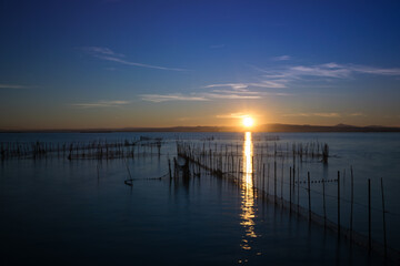 Fishing nets in the Albufera natural park, Valencia, Spain © Chris DoAl
