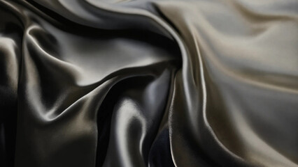 Fototapeta premium Abstract background luxury cloth or liquid wave or wavy folds of grunge silk texture satin velvet ,16:9 with copy space, 300 dpi