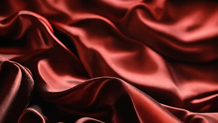 Fototapeta premium Abstract background luxury cloth or liquid wave or wavy folds of grunge silk texture satin velvet ,16:9 with copy space, 300 dpi