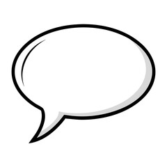 speech bubble, icon, vector illustration