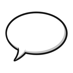 speech bubble, icon, vector illustration