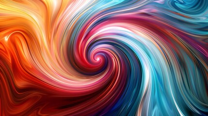 Harmonious swirls of diverse colors merging together to create a mesmerizing display.