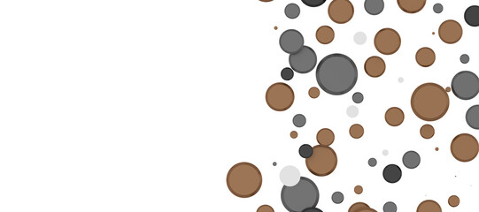 Shower of Elegance: Breathtaking 3D Illustration of Luxurious gold Confetti in PNG 3D