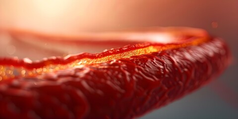 Image of Atherosclerosis in Coronary Arteries Plaque Buildup - Cardiology Perspective. Concept Cardiology, Atherosclerosis, Coronary Arteries, Plaque Buildup, Medical Imaging