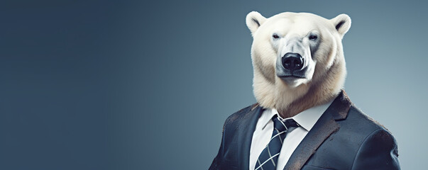 A Polar Bear in a Suit