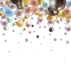 Balloons, pattern bubbles beautiful holiday texture, background. 3d render. eps 10