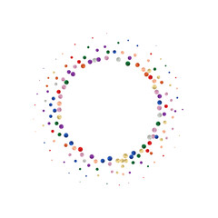 Abstract background. Vector photo frame. Colored balls. eps 10