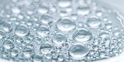 Macro Photography of Water Droplets in Sink Emphasizing Cleanliness and Hygiene Ideas. Concept Macro Photography, Water Droplets, Sink, Cleanliness, Hygiene Ideas