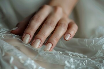 Manicure and Hands Spa. Beautiful Woman hand closeup. Manicured nails and Soft hands skin. Beauty treatment. Ai Generative
