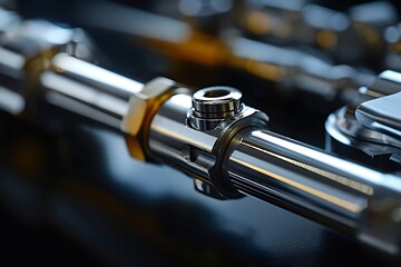 Obraz premium Close-up of precision medical instrument, high contrast, minimalist, dramatic lighting