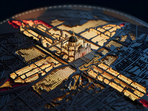 3D Render de Vaticano 