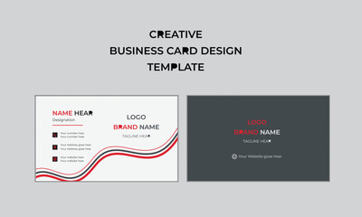 creative individual modern business card layout and classic professional business card design.