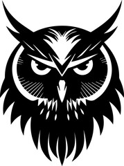 Obraz premium Owl SVG vector transparent background PNG clipart