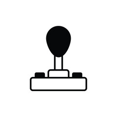 Joystick icon design with white background stock illustration