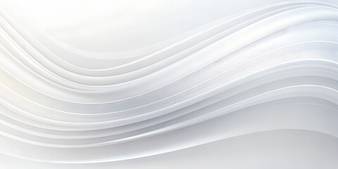 Fototapeta premium Elegant white abstract background with smooth flowing curves and lines, creating a modern and minimalist design ideal for creative projects.