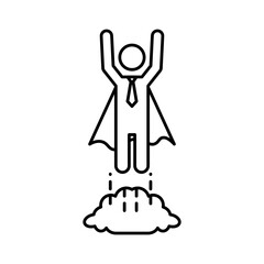 startup icon linear logo mark in black and white