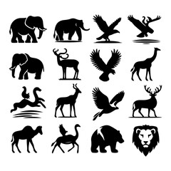 Naklejka premium A diverse collection of animals for educational and research purposes