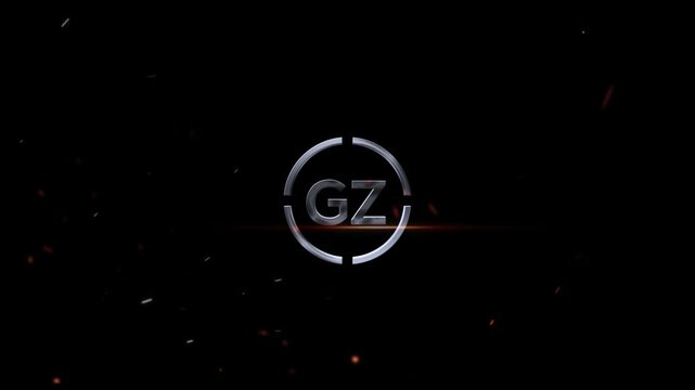 GZ Animation Logo, Gz zg 3D Letter Logo Animation Effects