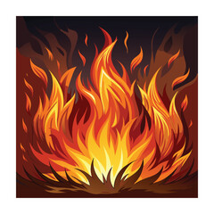 flames vector illustration