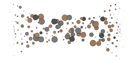 silver confetti explosion festive background