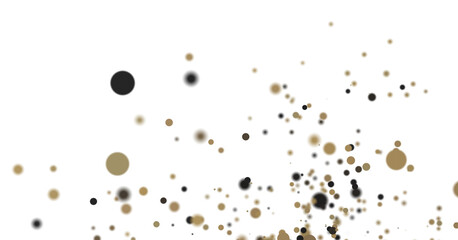 gold  Jubilation: Astonishing 3D Illustration of Joyous gold Confetti